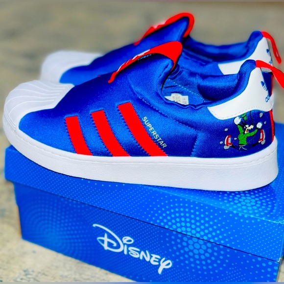 🔥NEW🔥 Adidas Disney x Superstar 360 (Blue,Red, White), Youth Size 3: $55 (FIRM) - Picture 6 of 15